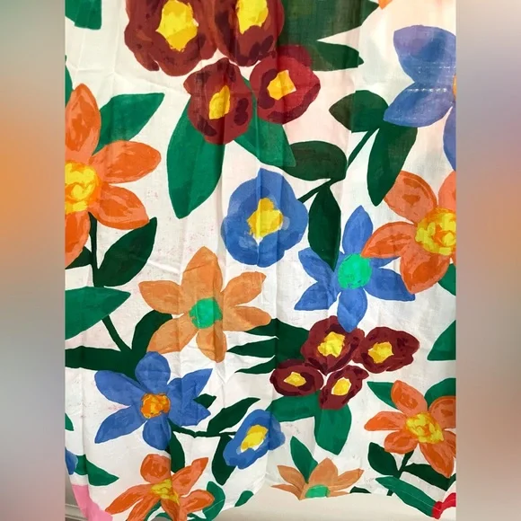 Mara Hoffman Luna Flora Maxi Dress Size Large L FLAWS - Picture 10 of 11